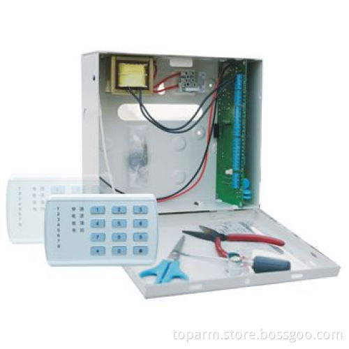 Wired Intrusion Alarm Panel with 3 Programmable Power Output and Automatic Arming/Disarming